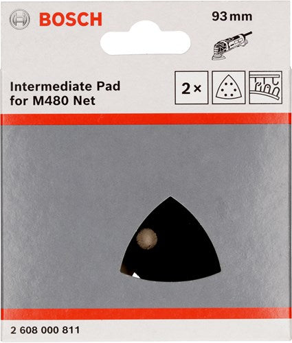 Bosch tilbehør mellemvej, 93x93mm, 2x - 2608000811