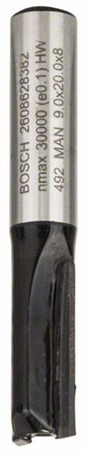 Bosch tilbehør pindfræsere 8 mm, d1 9 mm, l 20 mm, g 51 mm 1. - 2608628382