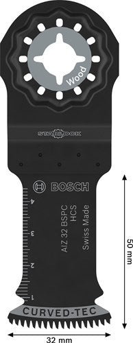 Bosch tilbehør træsavklinge aiz 32 bspc | starlock | 32x50 mm - 2608669246