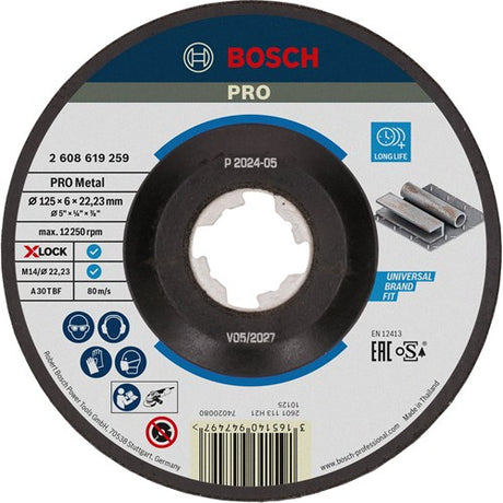 Bosch accessoires bosch afbraamschijf xlock metal exp.125x6x22