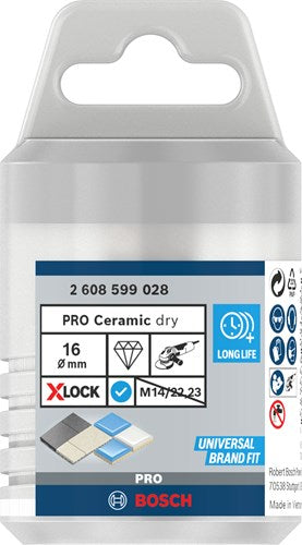 Bosch tilbehør x-lock diamant tørbor tør hastighed ? 16 mm - 1 stykke(r) - 2608599028