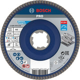 Bosch tilbehør x-lock klapskive bedst til metal lige, plastik, ø125mm, g 60, x571 - 1 stk. - 2608619210