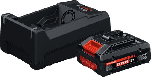 Bosch blå exba18v-40 + gal 12v 18v-80 | batteri startsæt 18v (1x 4.0ah batteri + oplader) - 1600a0373m