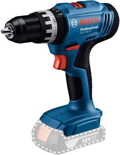 Bosch blå kombinationssæt 18v gsb 18v-25 akku slagboremaskine + gbh 18v-18 borehammer +1x2.0ah+gal 18v-20 - 0615a5007p