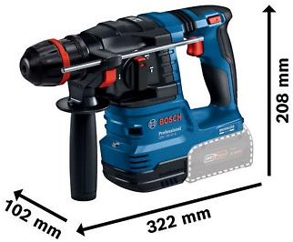 Bosch batteri kombi borehammer GBH 18V-22 x nøgen
