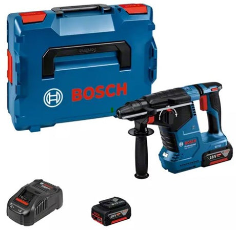 Bosch blauw gbh 18v-24c professional accu boorhamer | sds-plus | 2 x 5,0 ah accu + snellader | in l-boxx 0611923003