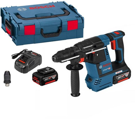 Bosch blå gbh 18v-26 f akku borehammer 2.6j | 5.0ah i l-boxx - 0611910007