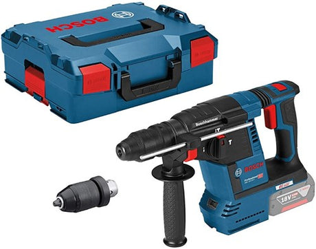 Bosch blå gbh 18v-26 f akku borehammer 2.6j | solo uden batterier og oplader i l-boxx - 0611910001