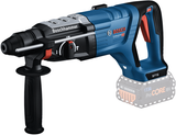 Bosch professional gbh 18v-28 d - batteridrevet borehammer - ekskl. batteri og oplader - inklusiv håndtag, maskinklud og dybdestop