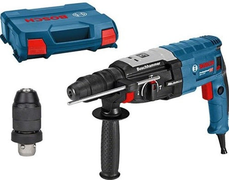 Bosch blå gbh 2-28 f kombinationshammer SDS-plus + nøglefri borepatron i kuffert - 0611267600