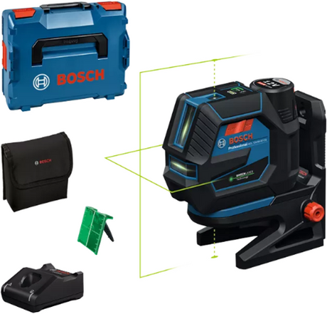 Bosch blauw gcl 12v-50-22 cg professional lijnlaser | in l-boxx 136 met 1 x accu gba 12v 2.0ah - 0601066s02