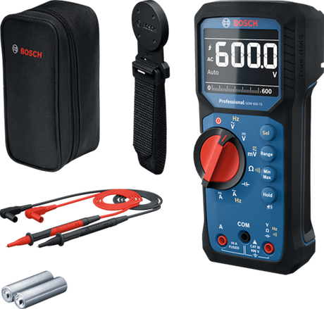 Bosch blå GDM 600-15 professionelt multimeter + MH1 magnetisk holder - 0601077301