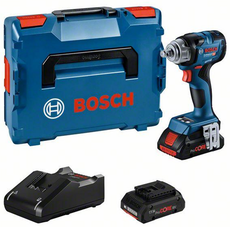 Bosch blå gds 18v-330 hc akku slagdriver | 330nm | 2 x 4,0 ah batteri + oplader | i l-boxx - 06019l5002