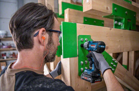 Bosch blå gds 18v-450 stk akku slagnøgle | 450nm | uden batteri og oplader | i l-boxx - 06019k4101