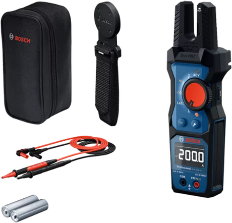 Bosch blå gfm 1000-15 professionel gaffelstrømklemme + mh1 magnetisk holder - 0601077401