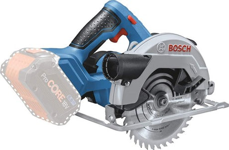 Bosch blå gks 18v-57 - 18v li-ion batteri rundsavskrop - 165mm - 06016a2200