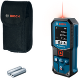 Bosch blå glm 40-31 laser afstandsmåler | 2 batterier 1,5v lr6 (aa) + opbevaringstaske - 0601075000