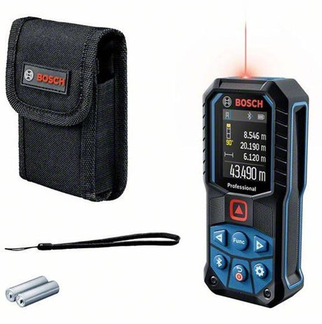 Bosch blå glm 50-27 c | professionel laser afstandsmåler | bluetooth | stativ adapter 6,3 mm - 0601072t00