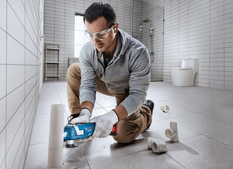Bosch blå gop 18v-34 batteri multiværktøj med tilbehør 18v ​​| uden batterier og lader i l-boxx - 06018g2002