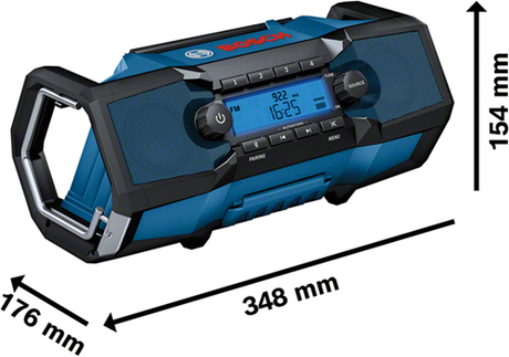 Bosch blå gpb 18v-2 c | byggeradio 18v | uden batterioplader - 06014a3000