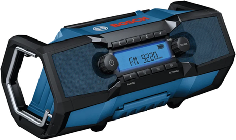Bosch blå gpb 18v-3c professionel | byggeradio 18v | fm og bluetooth | uden batterioplader - 06014a3200