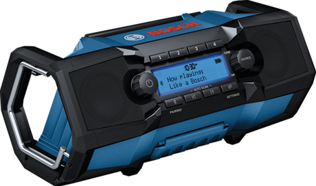 Bosch blå gpb 18v-3sc batteri radio | FM, DAB+ og Bluetooth | uden batterier og oplader - 06014a3300