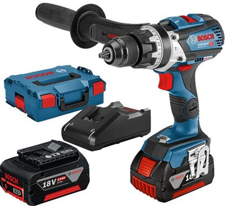 Bosch blå gsb 18v-110 c professionel | akku slagboremaskine | 2x 18v 5.0ah li-ion i l-boxx - 06019g030d