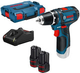 Bosch blå gsr 12v-15 batteridrevet skruetrækker | 2.0ah li-ion | i l-boxx - 0601868109