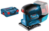 Bosch blå bosch professional gss 18v-10 - akku orbitalsliber - ekskl. batteri og lader - inklusiv 3x bundplade med slibeplade - 3x slibeblad