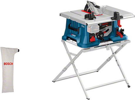Bosch blå gts 18v-216 | akku bordsav | biturbo | krop | uden batteriladere | med arbejdsbord - 0601b44002