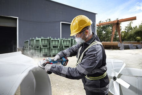 Bosch blå gws 18v-11 akku vinkelsliber | 125 mm | ekskl. batterier og oplader - 06019n4100
