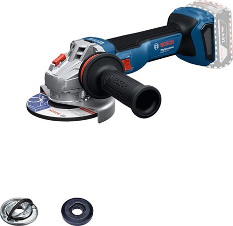 Bosch blå gws 18v-11 akku vinkelsliber | 125 mm | ekskl. batterier og oplader - 06019n4100