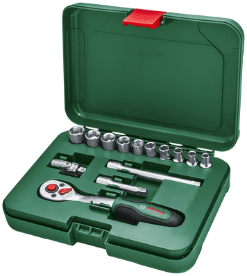 Bosch grøn 1 4 skraldesæt 14 dele - 1600a02by0