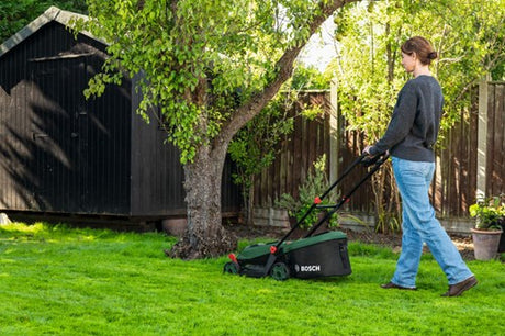 Bosch groen bosch rotak 18v-34 - grasmaaier - zonder accu en lader - inclusief mulchplug