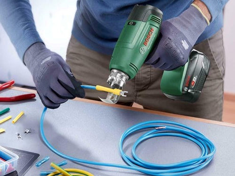 Bosch grøn easyheat 18v-500 trådløs varmluftpistol | inkl. reduktionsmundstykke | uden batteri og oplader - 06032a8000