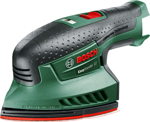 Bosch grøn easysander 12 batteri multi-sliber | uden batterier og oplader - 060397690b