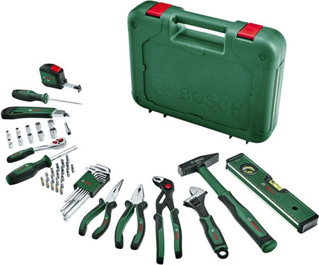 Bosch grønt håndværktøjssæt avanceret | 52 dele - 1600a02by7