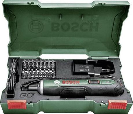 Bosch grøn push drive 3,6v li-ion batteri skruetrækker sæt | 1,5ah | i æske - 06039c6000 - 06039c6000