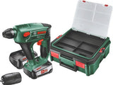 Bosch grøn uneo maxx sbx - akku borehammer | 18v | 2 x 1,5 ah batteri + oplader | i sag - 060395230k