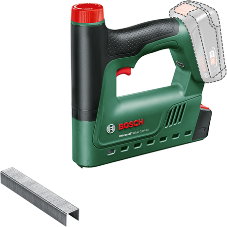 Bosch universaltacker 18v-14 batteri sømpistol - uden 18 v batteri og oplader - inkl. 1000 hæfteklammer