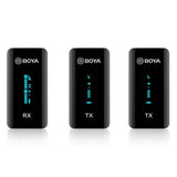 Boya 2.4 GHz ultra-kompakt mikrofon trådløs BY-XM6-S2