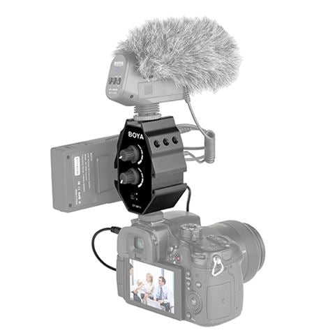 Boya Audio Adapter By-MP4 til smartphone, DSLR, videokameraer og pc