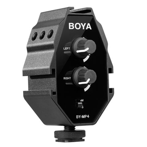 Boya Audio Adapter By-MP4 til smartphone, DSLR, videokameraer og pc