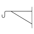 Esschert design klassisk hængekurvkrog l 35cm jernsort