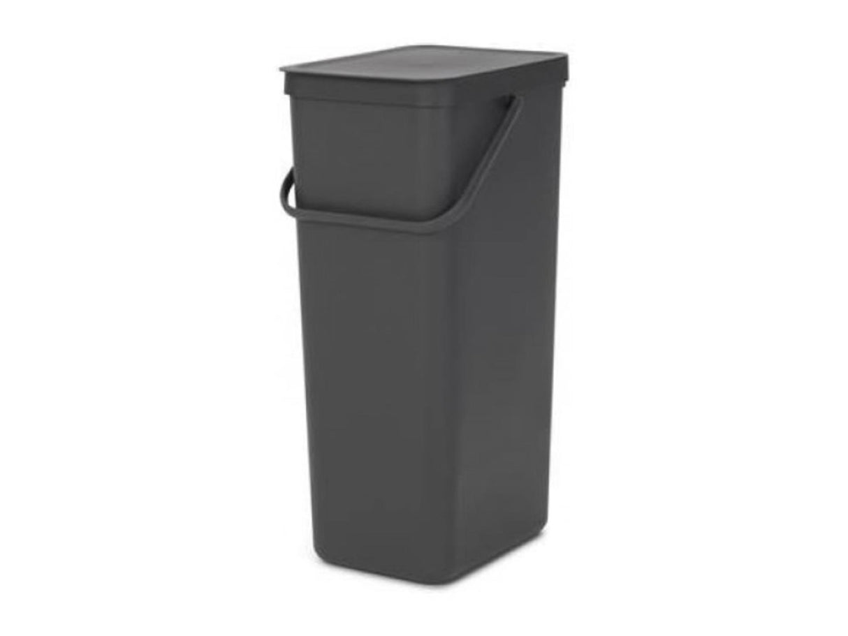 Brabantia sort go affaldsspand 40l grå