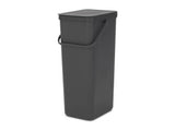 Brabantia sort go affaldsspand 40l grå