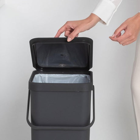 Brabantia sort go affaldsspand 40l grå