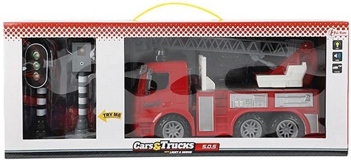 Toi-toys brandbillift med lyskryds og blitzstang