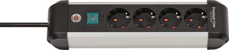 Brennerstuhl premium-alu-line med switch 4-vejs 1,8m h05vv-f 3g1,5 - 1391030400