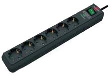 Brennerstuhl eco-line 13500a + overspændingsbeskyttelse 6x fatning (antracit, 1159700015, til 6 stik)